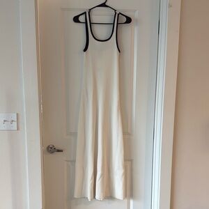 H&M Divided White Ribbed Maxi Tank Dress – Size M (NWT)